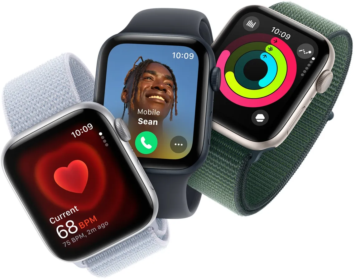Смарт-годинник Apple Watch SE 2 GPS + Cellular 44mm Starlight Aluminum Case with Starlight Sport Band (MNPT3, MNTW3) | Фото 1