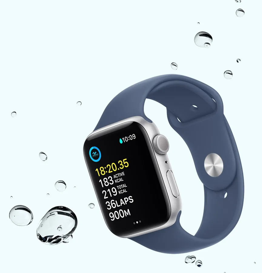 Смарт-годинник Apple Watch SE 2 GPS + Cellular 44mm Starlight Aluminum Case with Starlight Sport Band (MNPT3, MNTW3) | Фото 3