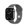 Смарт-годинник Apple Watch Series 11 GPS + Cellular 42mm Natural Tit. Case w. Stone Gray Sport Band - M/L (MF8N4)