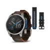 Смарт-годинник Garmin Fenix 8 47mm AMOLED Titanium with Oxford Brown Leather Band (010-02904-31)