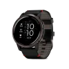 Смарт-годинник Garmin Venu 2 Slate with Black Leather Band (010-02430-21)
