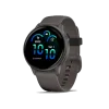 Смарт-годинник Garmin Vivoactive 6 Slate with Pebble Grey Band (010-02985-04)
