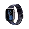 Смарт-годинник Apple Watch Series 11 GPS + Cellular 42mm Silver Tit. Case w. Hermes Bleu Nuit Faubourg (MGKW4+MGHC4)