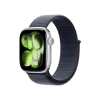 Смарт-годинник Apple Watch Series 11 GPS 42mm Silver Alu. Case w. Anchor Blue Sport Loop (MEW34 + MFFC4)