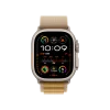 Ремінець Apple Alpine Loop Tan - Natural Titanium Finish для Watch 44/45/46/49mm - Large (MXN33)
