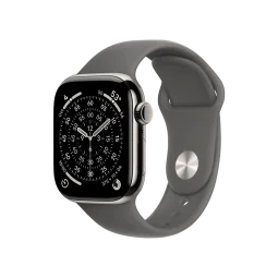 Смарт-часы Apple Watch Series 11 GPS + Cellular 46mm Natural Tit. Case w. Stone Gray Sport Band - M/L (MFCX4)