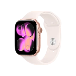 Смарт-часы Apple Watch Series 11 GPS + Cellular 46mm Rose Gold Alu. Case w. Light Blush Sport Band - S/M (MFCG4)
