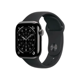 Смарт-часы Apple Watch Series 11 GPS + Cellular 46mm Slate Tit. Case w. Black S. Band - M/L (MFD24)