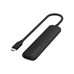 Мультипортовый адаптер Satechi 6 in 1 USB-C Slim Multiport Adapter Black (ST-P6SK)