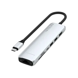 Мультипортовый адаптер Satechi 7 in 1 USB-C Slim Multiport Adapter Silver (ST-P7SS)