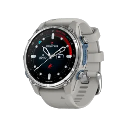 Смарт-часы Garmin Descent Mk3 43 mm Stainless Steel with Fog Gray Silicone Band (010-02753-04/03)