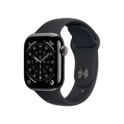 Смарт-часы Apple Watch Series 11 GPS + Cellular 42mm Slate Titanium Case w. Black Sport Band - M/L (MF8T4)
