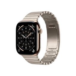 Смарт-часы Apple Watch Series 11 GPS + Cellular 46mm Gold Tit. Case w. Natural Link Bracelet (MFC34+MXMF3)