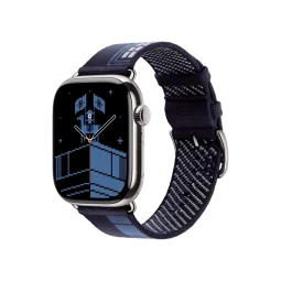 Смарт-часы Apple Watch Series 11 GPS + Cellular 46mm Silver Tit. Case w. Hermes Bleu Nuit Faubourg (MGKY4+MGHD4)