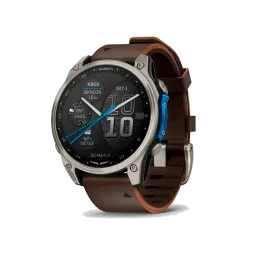 Смарт-часы Garmin D2 Mach 2 47mm Titanium w. Oxford Brown Leather Band (010-02904-30/31)