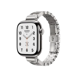 Смарт-часы Apple Watch Series 11 GPS + Cellular 42mm Silver Tit. Case w. Hermes Satine Grand H Fin (L) (MF9P4+MGLV4)