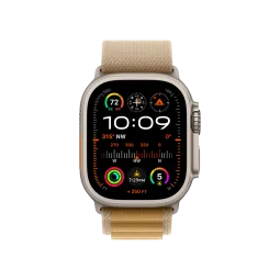 Ремешок Apple Alpine Loop Tan - Natural Titanium Finish для Watch 44/45/46/49mm - Large (MXN33)
