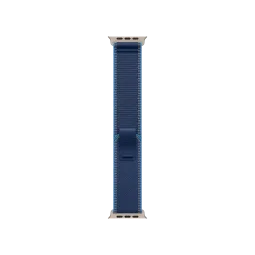 Ремешок Apple Blue/Bright Blue Trail Loop - Natural Titanium Finish для Watch 44/45/46/49mm - M/L (MFT74)