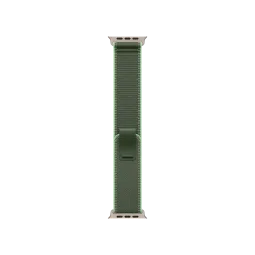 Ремешок Apple Green/Neon Trail Loop - Natural Titanium Finish для Watch 44/45/46/49mm - M/L (MFT54)