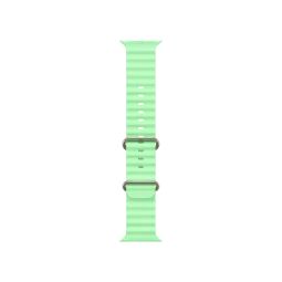 Ремешок Apple Neon Green Ocean Band - Natural Titanium Finish для Watch 44/45/46/49mm (MGCF4)