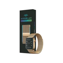 Ремешок для Apple Watch 38/40/41/42mm Milanese series Monblan Gold/золотий