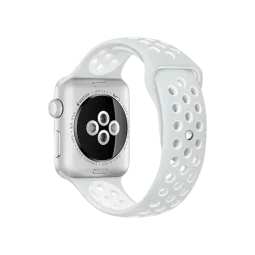 Ремінець для Apple Watch 38/40mm Sport Band Nike+ Copy Platinum white/платиново білий