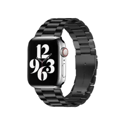Ремешок для Apple Watch 42/44/45/46/49mm Stainless Steel Series Black/чорний