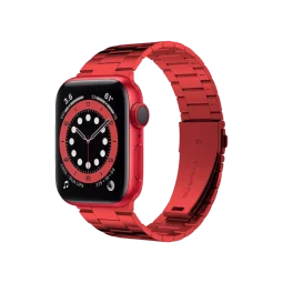 Ремешок для Apple Watch 42/44/45/46/49mm Stainless Steel Series Red/червоний