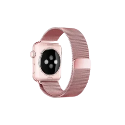 Ремешок для Apple Watch 42/44/45/49mm Milanese Loop Copy Rose gold/розове золото