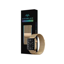 Ремешок для Apple Watch 44/45/46/49mm Milanese series Monblan Gold/золотий