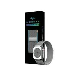 Ремешок для Apple Watch 44/45/46/49mm Milanese series Monblan Silver/сріблястий