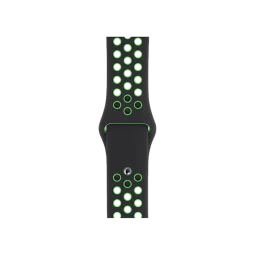 Ремінець Nike Apple Watch 38mm/40mm Black / Lime Blast Nike Sport Band (MXQW2)