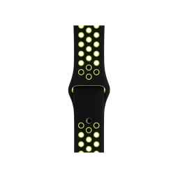 Ремешок Nike Apple Watch 38mm/40mm Black/Volt Nike Sport Band (MQ2H2)