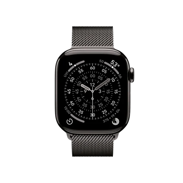 Смарт-годинник Apple Watch Series 11 GPS + Cellular 42mm Slate Titanium Case with Slate Milanese Loop (MF8U4) | магазин Apple Grokholsky.com — Фото 2
