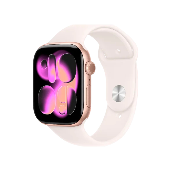 Смарт-часы Apple Watch Series 11 GPS + Cellular 46mm Rose Gold Alu. Case w. Light Blush Sport Band - S/M (MFCG4) | магазин Apple Grokholsky.com — Фото 1