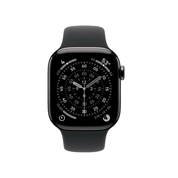 Смарт-годинник Apple Watch Series 11 GPS + Cellular 46mm Slate Tit. Case w. Black S. Band - M/L (MFD24) | магазин Apple Grokholsky.com — Фото 2