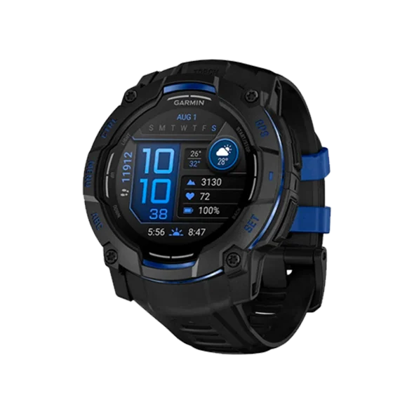 Смарт-часы Garmin Instinct 3 50mm AMOLED Black with Black Band (010-03020-03) | магазин Apple Grokholsky.com — Фото 1