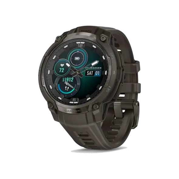Смарт-часы Garmin Instinct Crossover AMOLED Charcoal (010-03398-00) | магазин Apple Grokholsky.com — Фото 1
