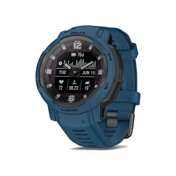 Смарт-часы Garmin Instinct Crossover Solar Tidal Blue (010-02730-12/02) | магазин Apple Grokholsky.com — Фото 1