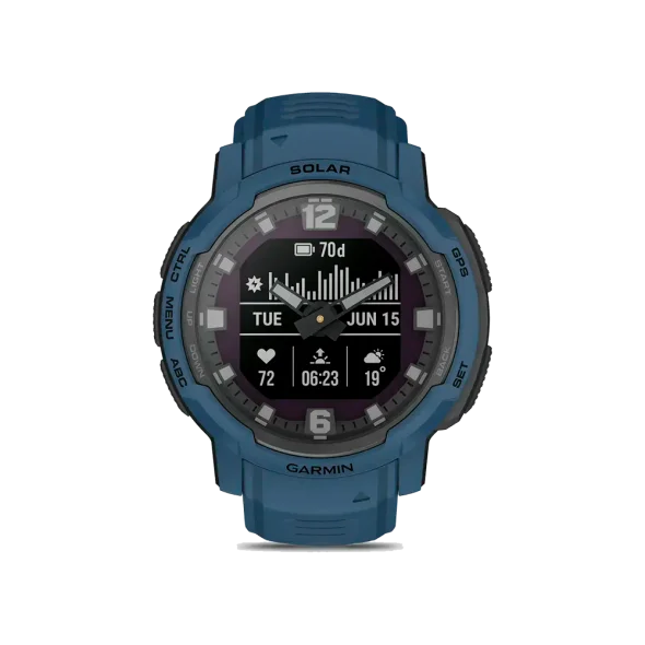 Смарт-часы Garmin Instinct Crossover Solar Tidal Blue (010-02730-12/02) | магазин Apple Grokholsky.com — Фото 2