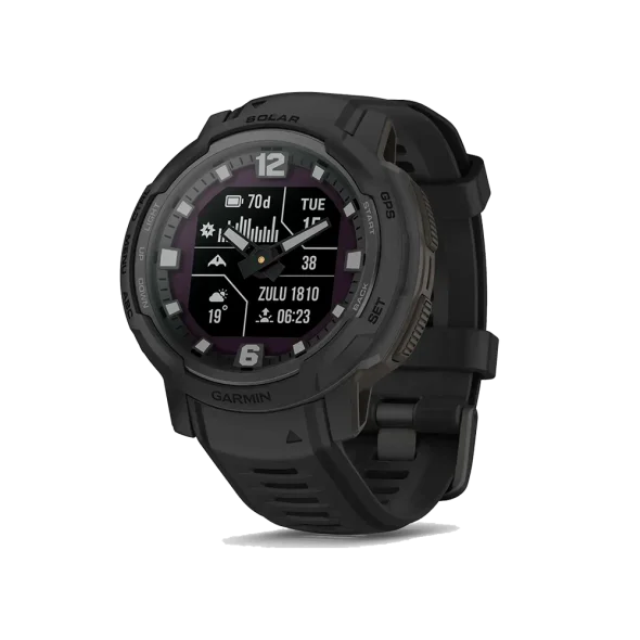Смарт-годинник Garmin Instinct Crossover Solar - Tactical Edition Black (010-02730-10/00) | магазин Apple Grokholsky.com — Фото 1