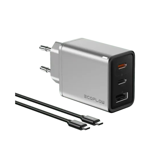 Сетевое зарядное устройство EcoFlow RAPID Charger 65W (EFA-65W-GAN-CHARGER-EU) | магазин Apple Grokholsky.com — Фото 1