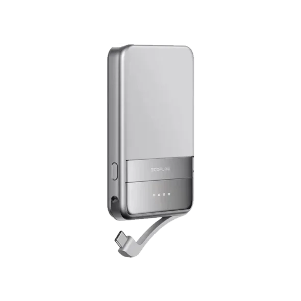 Зовнішній акумулятор (павербанк) EcoFlow RAPID Magnetic Power Bank 5000mAh Silver (EF-RAPID5000-EU) | магазин Apple Grokholsky.com — Фото 1