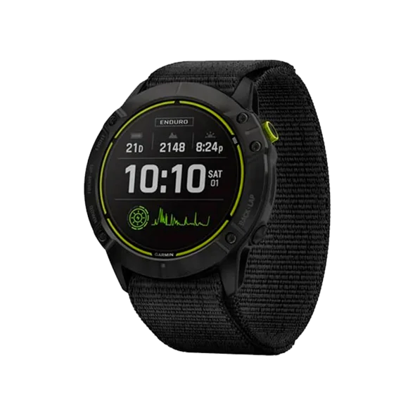 Смарт-годинник Garmin Enduro Carbon Gray Titanium with Black UltraFit Nylon Strap (010-02408-01/11) | магазин Apple Grokholsky.com — Фото 1