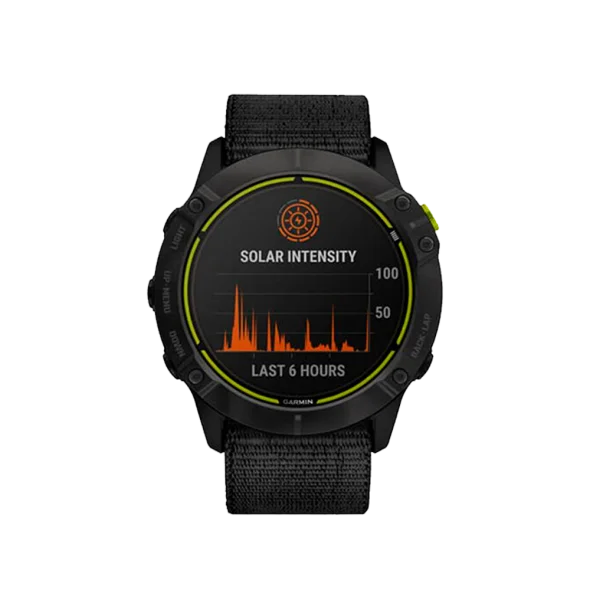 Смарт-годинник Garmin Enduro Carbon Gray Titanium with Black UltraFit Nylon Strap (010-02408-01/11) | магазин Apple Grokholsky.com — Фото 3