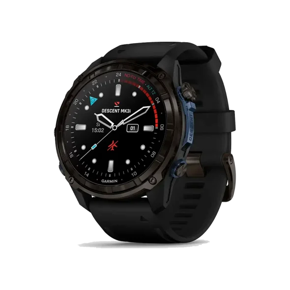Смарт-часы Garmin Descent Mk3i 51mm Carbon Gray DLC Titanium with Black Silicone Band (010-02752-10/11) | магазин Apple Grokholsky.com — Фото 1
