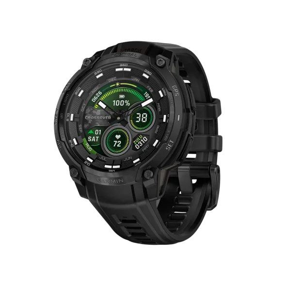 Смарт-часы Garmin Instinct Crossover AMOLED Tactical Edition Black (010-03398-02) | магазин Apple Grokholsky.com — Фото 1