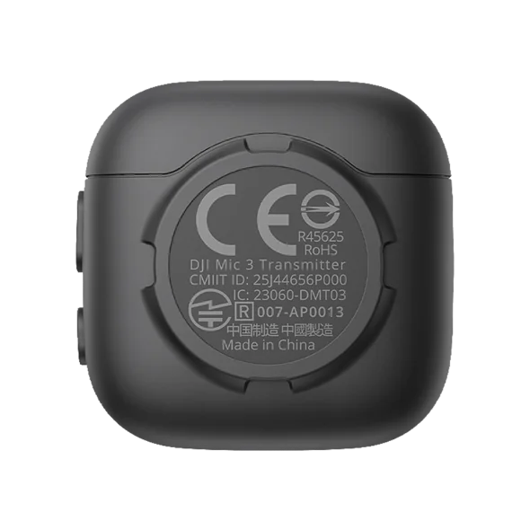 Передатчик радиосистемы DJI Mic 3 Transmitter - Shadow Black (CP.RN.00000478.01) | магазин Apple Grokholsky.com — Фото 2