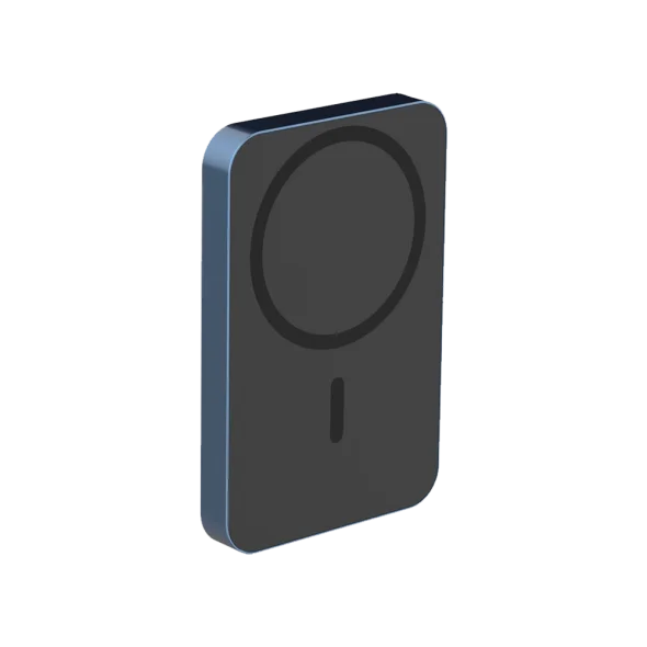 Зовнішній акумулятор Power bank Momax Q.Mag Power6 Magnetic Wireless 5000 mAh blue | магазин Apple Grokholsky.com — Фото 1