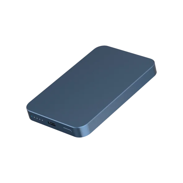 Зовнішній акумулятор Power bank Momax Q.Mag Power6 Magnetic Wireless 5000 mAh blue | магазин Apple Grokholsky.com — Фото 2